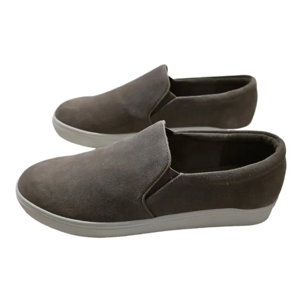 BLONDO Waterproof Beige Suede‎ Slip On Grey Sneakers Women's Size 9